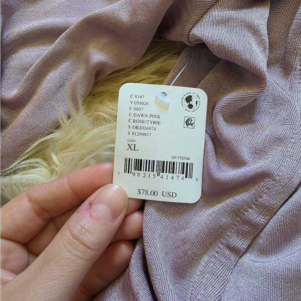 Free People Call Me Later Long Sleeve Backless Mini Dress In Dawn Pink - Picture 7 of 11